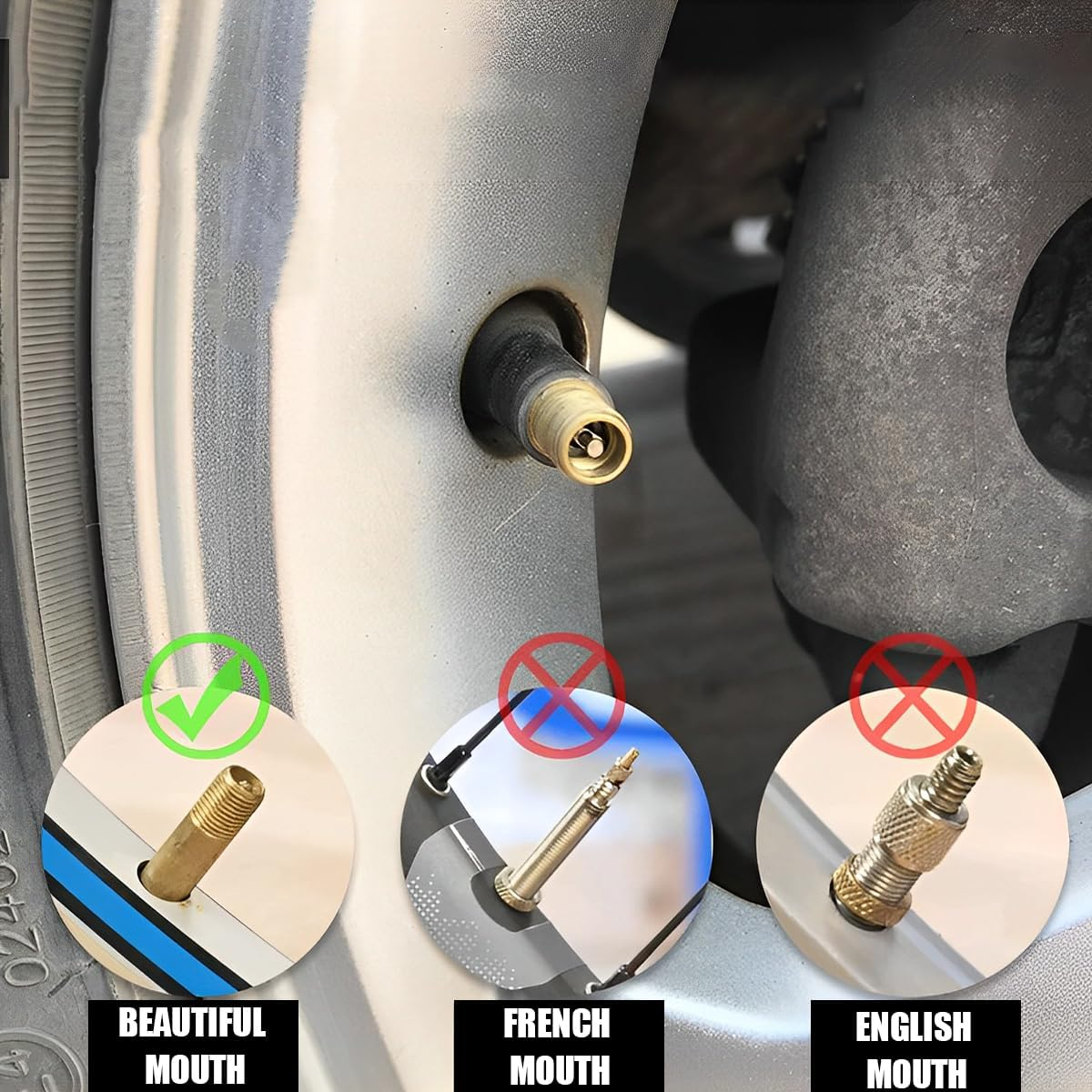 JNNJ Pack of 8 Car Tyre Valve Caps, Plastic Tyre Wheel Alloy Valve Caps Dust Caps, Car Tyre Handle Dust Caps with Sealing Ring SUV Truck (Grey) image number 3