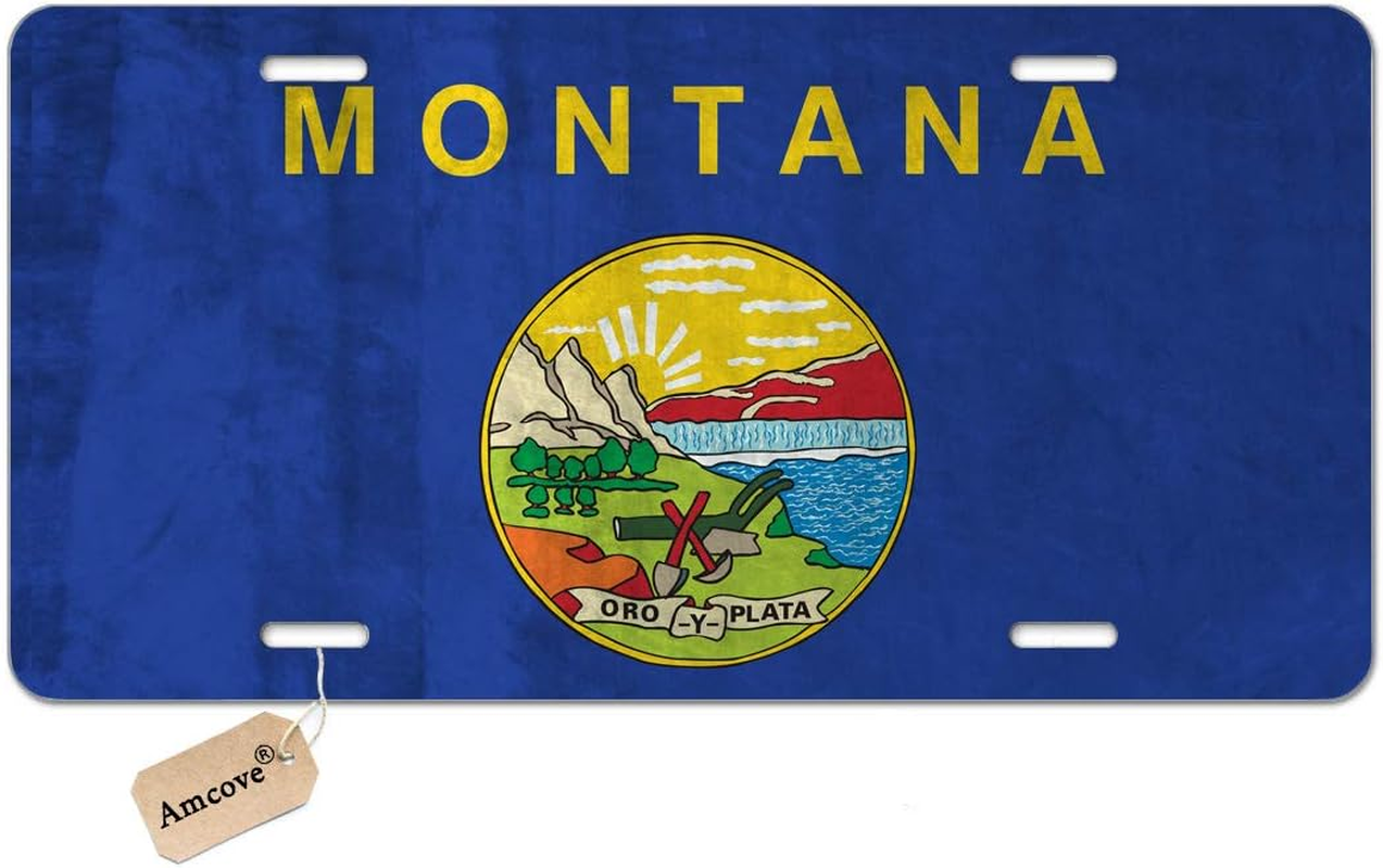 Amcove License Plate Greetings from Nebraska Vintage Rusty Metal Sign with American Flag Aluminum Metal License Plate Car Tag Novelty Home Decoration for Women Girls Men Boys,6 X 12 Inch - Multi Lp03 image number 6