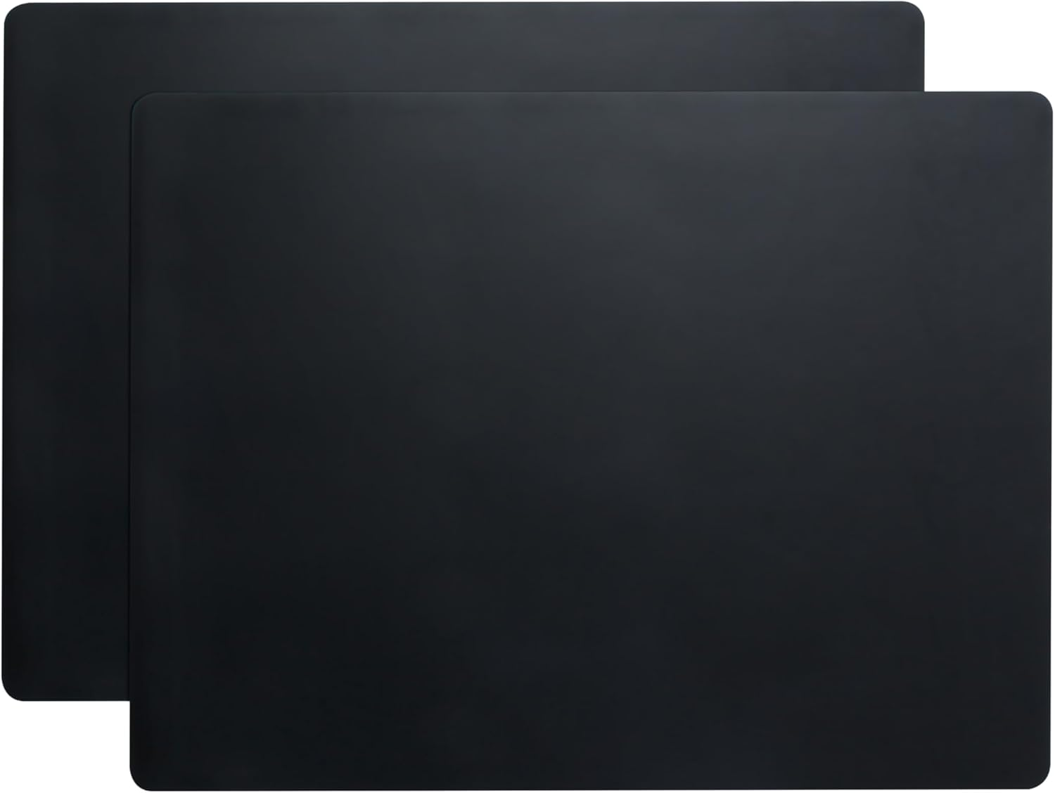 Large Silicone Mats, 2Pcs 65 X 45Cm Black Silicone Craft Mat, Silicone Mats for Kitchen Counter, Paiting, Jewelry,Heat Resistant