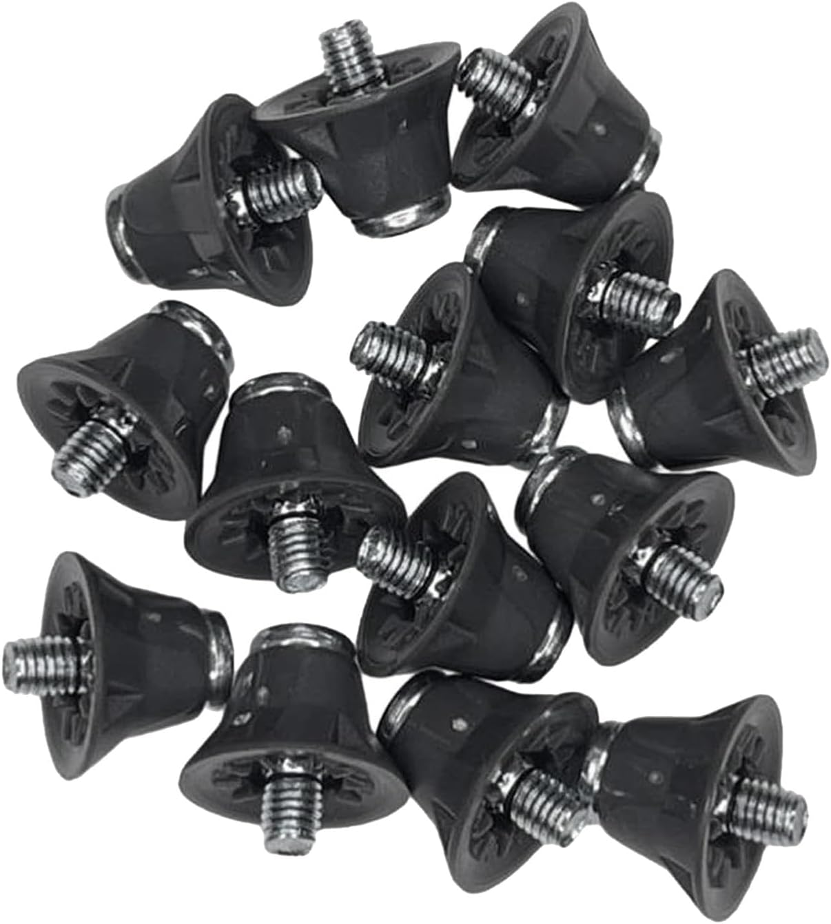 Suesacy 12 Pcs Football Boot Studs Rugby Studs Turf 13Mm M5 Screw Shoes Spikes, Soccer Studs for Competition Training Gray image number 4