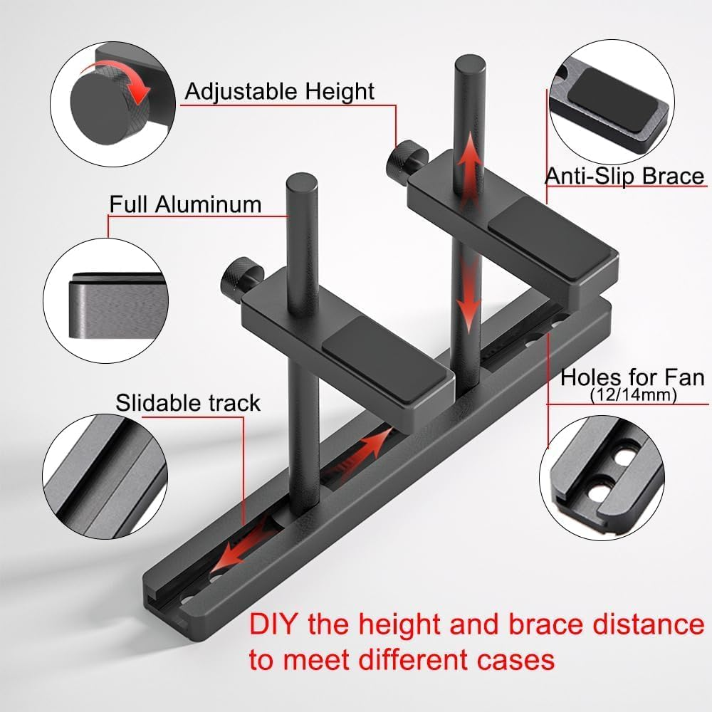 Graphics Card GPU Support Bracket: RGEEK Video Card Sag Holder Bracket, Adjustment Graphic Card Bracket(12Cm)