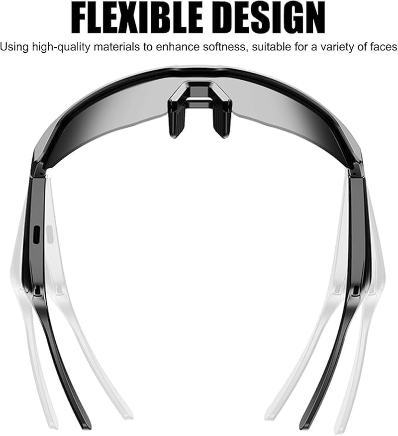 Bluetooth Smart Sunglasses,Bluetooth Cycling Headset,One-Click Response,Uv Protection,Voice Navigation,Suitable for Outdoor Mountaineering,Cycling and Running image number 1