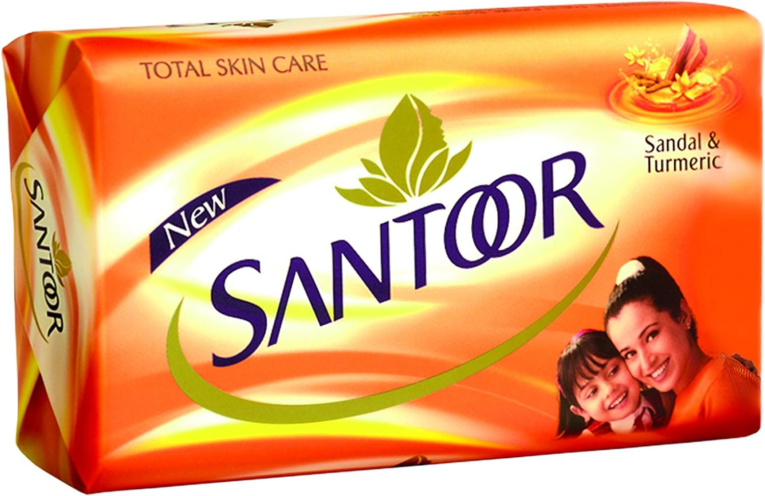 Santoor Sandal & Turmeric Soap - 100G (Pack of 3) image number 1