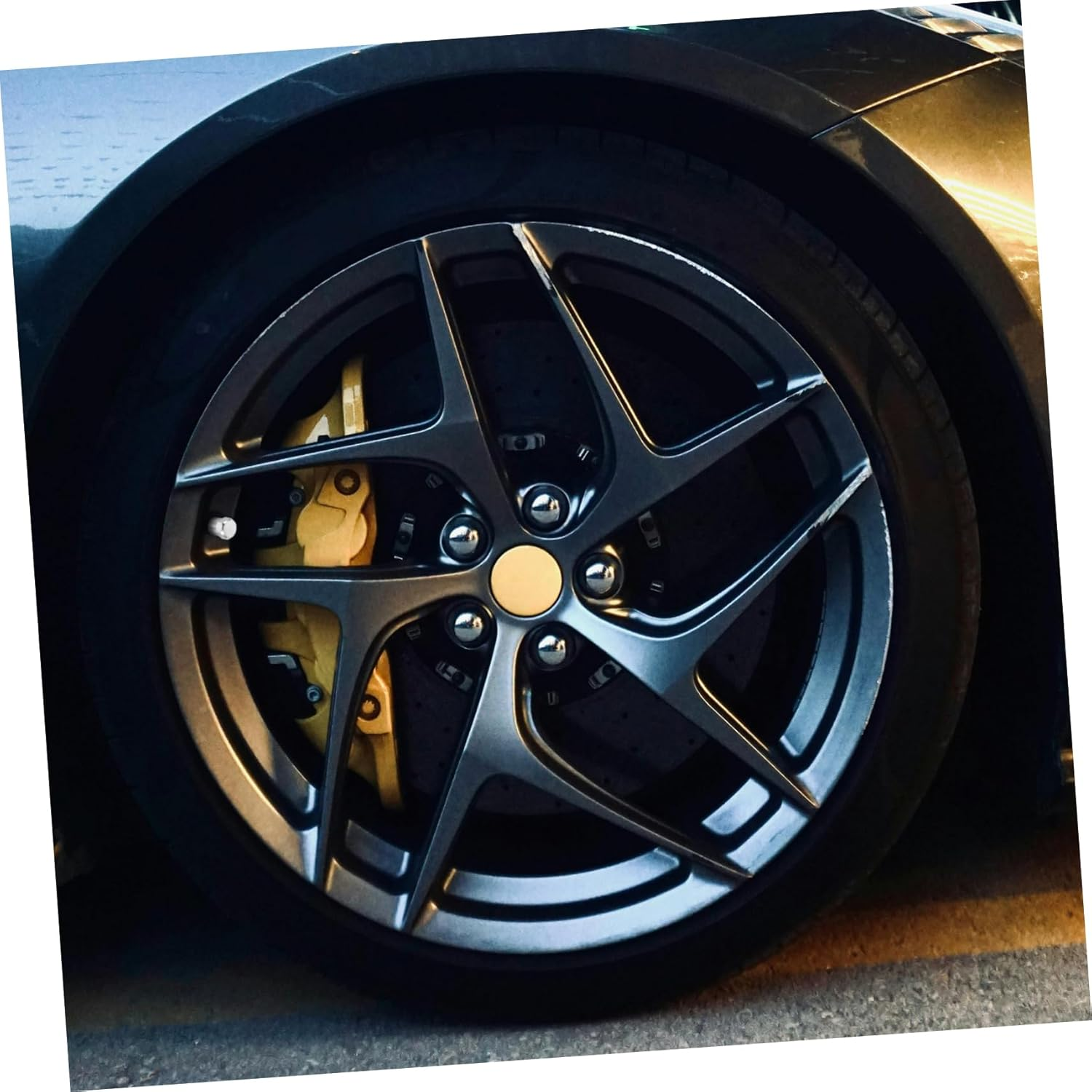 INOOMP 20Pcs Universal Car Tire Valve Stem Caps Dustproof Air Valve Covers for Road Vehicles and Bikes Automotive Wheel Accessories Stem Caps Kit for Trucks and Cars image number 4