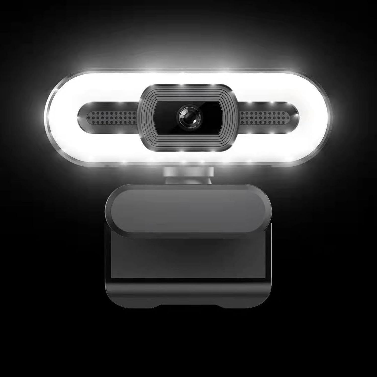 Webcam with Light, 4K Webcam Computer Camera, USB Camera with Microphone Fill Light Beauty for Laptop Computer LCD Display, Auto Beauty Function,Live Video Conferencing,Plug & Play image number 6