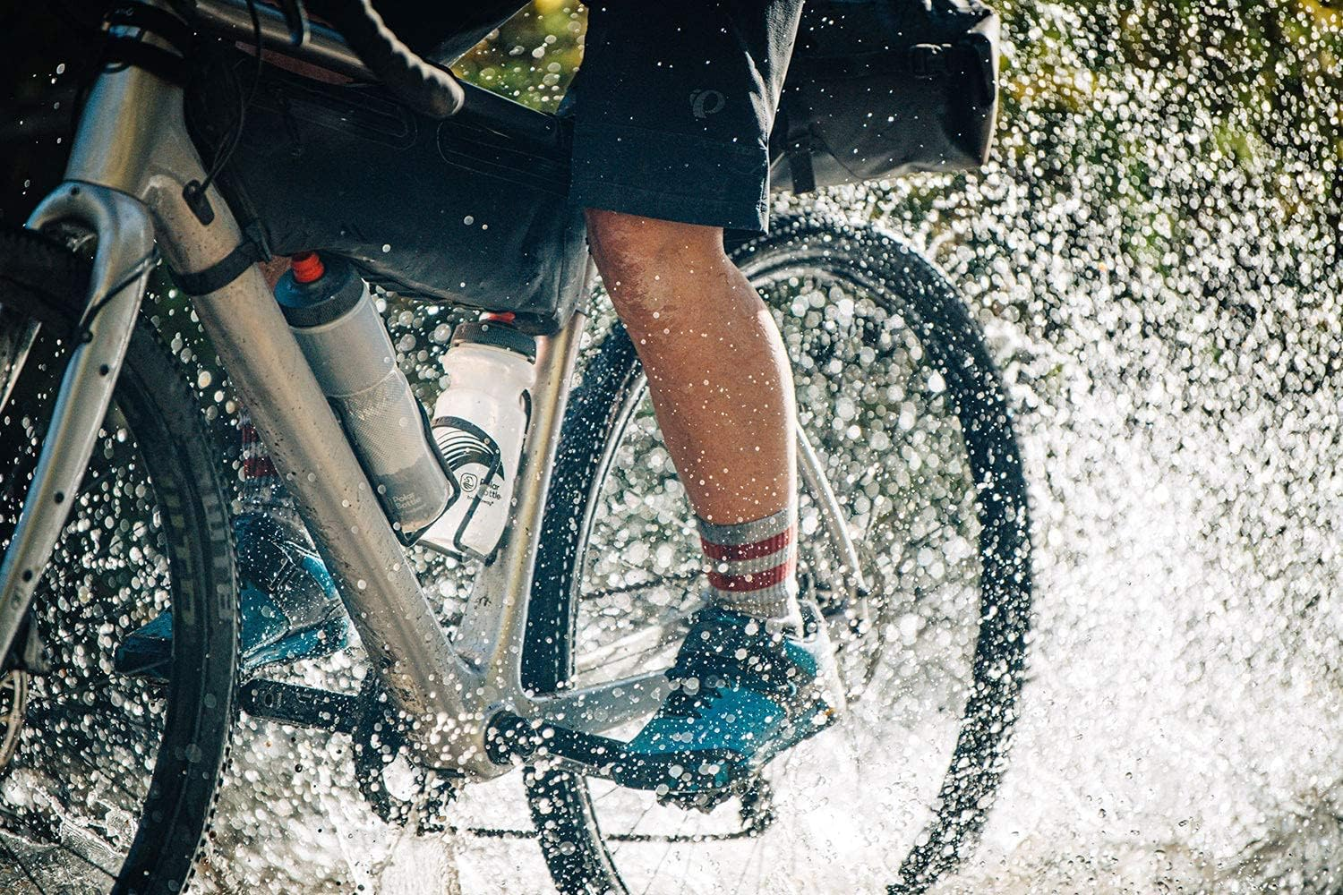 Polar Bottle Breakaway Wave Lightweight Bike Water Bottle - Bpa-Free, Cycling & Sports Squeeze Bottle (Teal & Silver, 24 Oz) image number 3