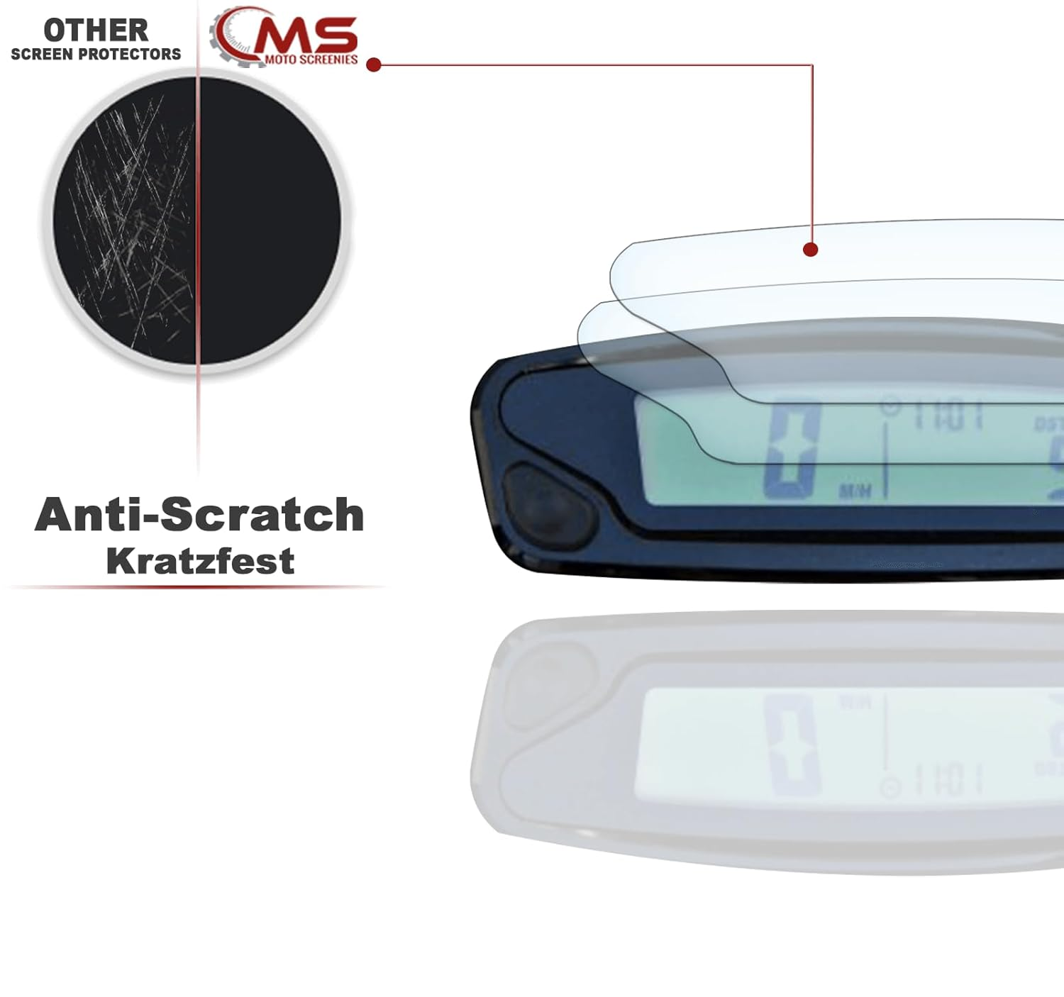 Screen Protector Speedometer Protector for Husqvarna Te300I / FE250 2019+ 2X Ultra Clear image number 4