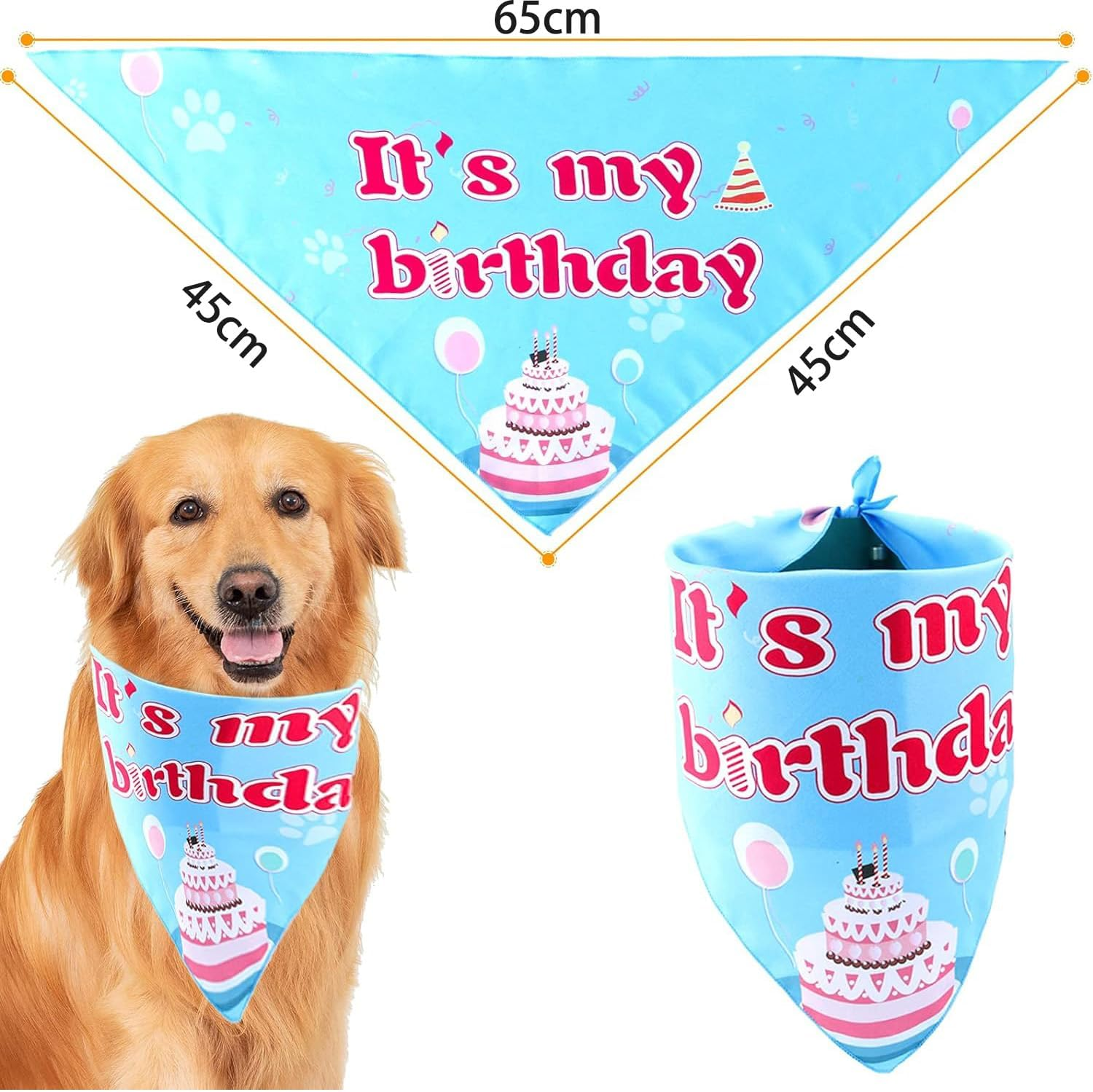 Dog Party Supplies - Bandanas, Hat, Scarf, Banner, Balloons, and Bowtie for Boy'S Birthday Bash. Ideal Puppy Pals Party Decorations - Pink image number 4