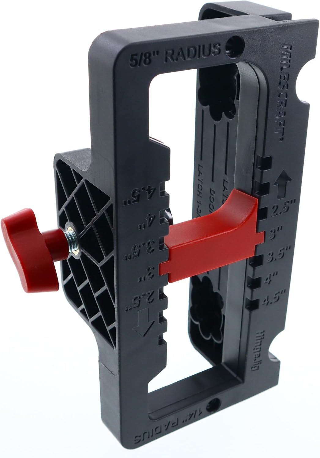Milescraft Hingejig Self-Clamping Door Hinge & Latch Router Jig 7 Pieces Set image number 6