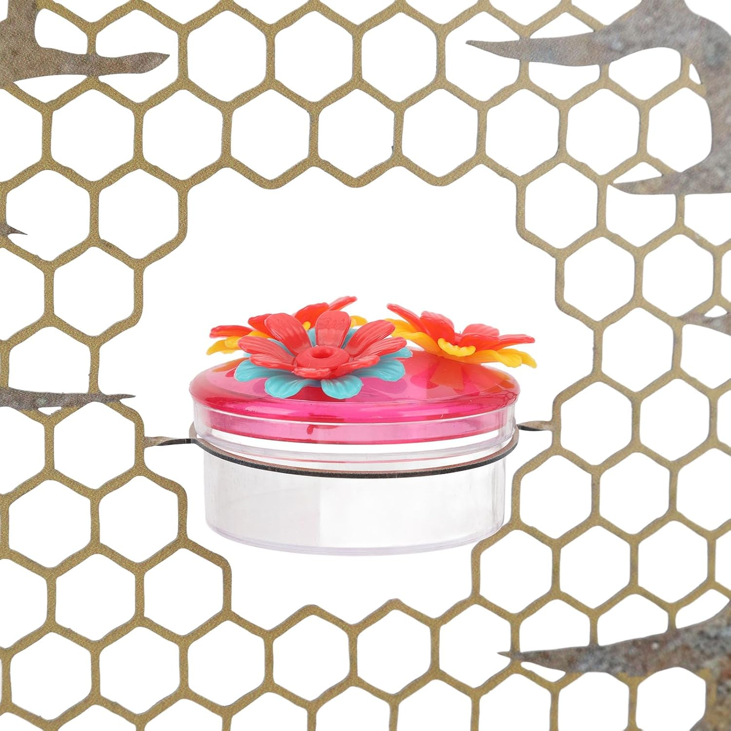 Innovative Hanging Beehive Wind Chimes Hummingbird Feeder, Outdoor Garden Lawn Decor, Attracts Hummingbirds, Easy to and Replenish, Lightweight and Sturdy, Ideal Bi image number 5