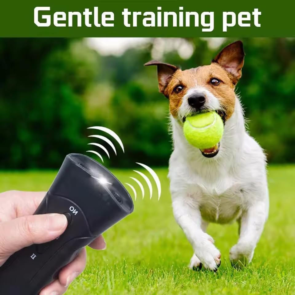 Plastic Ultrasonic Dog Repeller Deterrent,Led Light anti Barking Equipment Dog Control Training