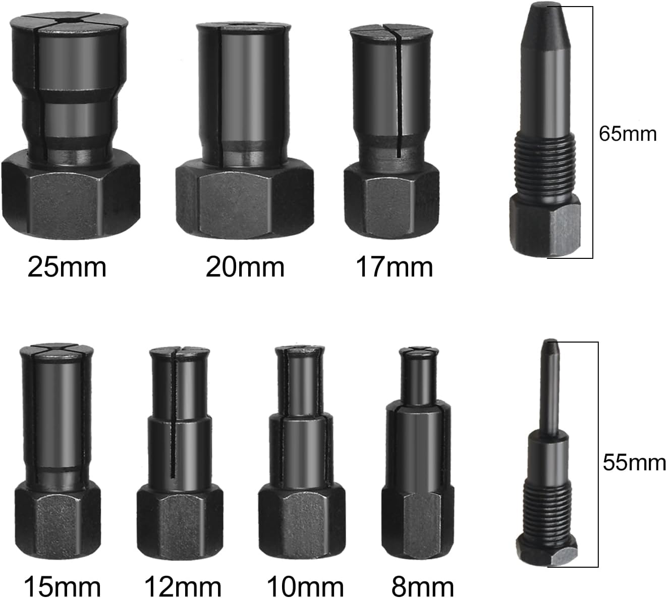Lainkeen 10 Piece Motorcycle Blind Internal Inner Insert inside Bearing Extractor Puller Tool Kit Motorcycle Inner Bearing Removal Tool Set 8-25MM image number 4