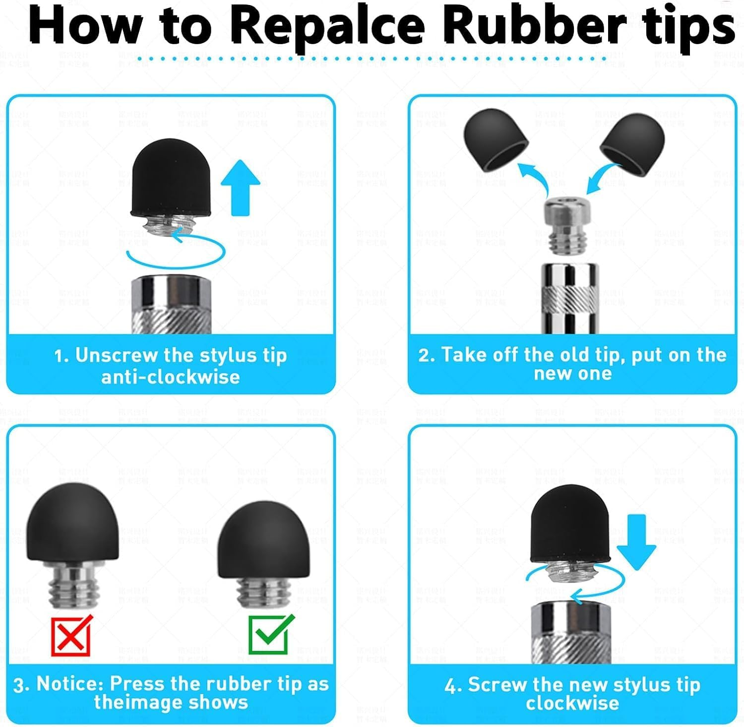 Stylus Pens for Touch Screens,2 Pack Touchscreen Pen 2 in 1 Rubber Stylus Pen for Tablets,Ipad,Iphone,Smartphones, All Universal Touch Screen Devices（Black + Silver） image number 5