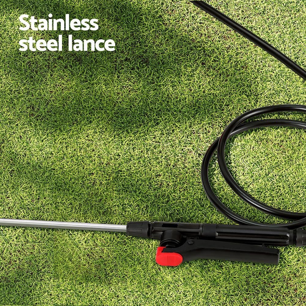 Giantz Weed Sprayer 20L Garden Weeds Killer Spot Sprayers Pump Pressure Lawn Plants Mist Boom Spray Tank, Farm Agricultural Equipment, Knapsack Backpack 4 Nozzles White image number 3