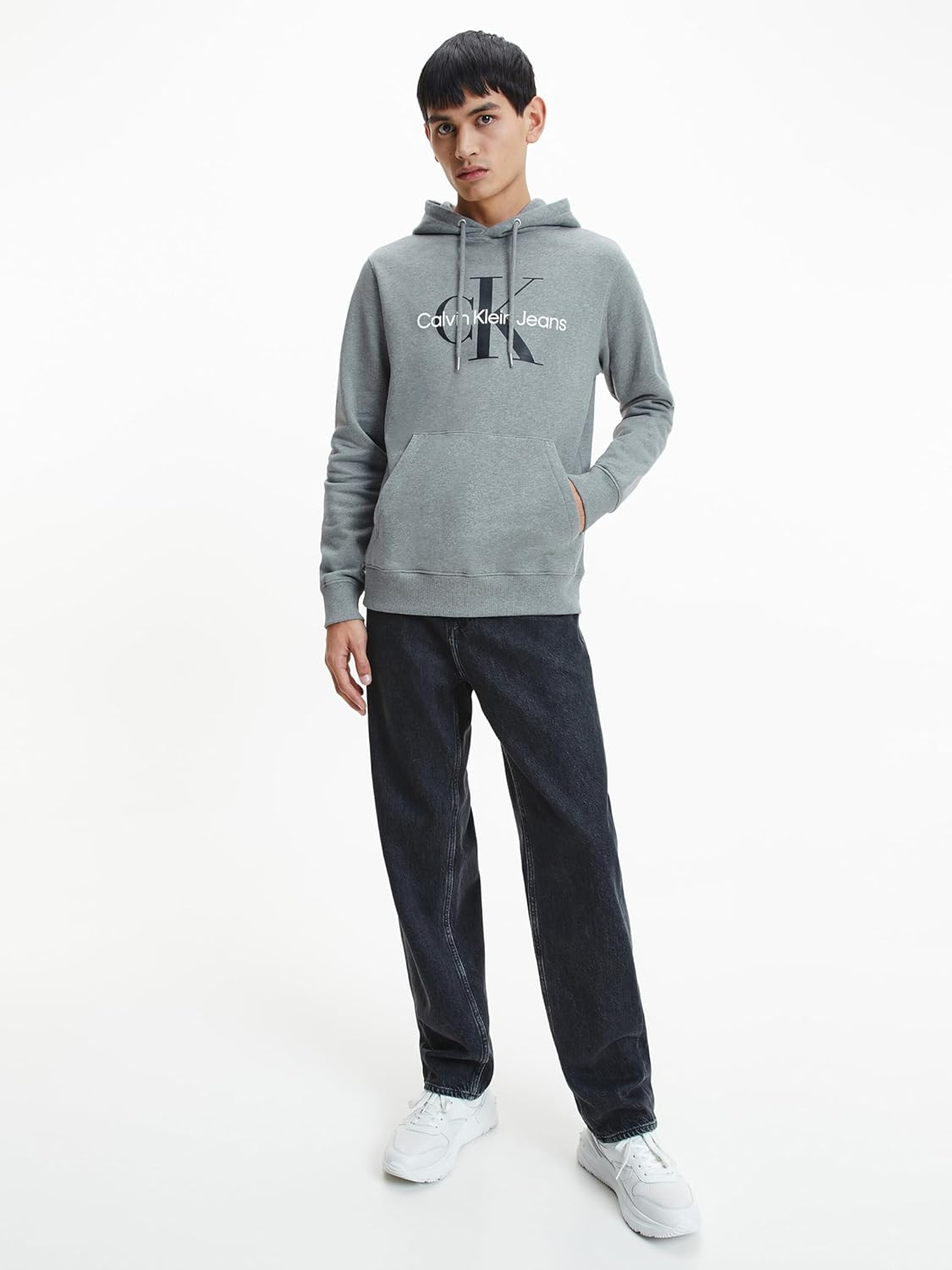 Calvin Klein Jeans Mens Core Monologo Crewneck Sweatshirt, Night Sky