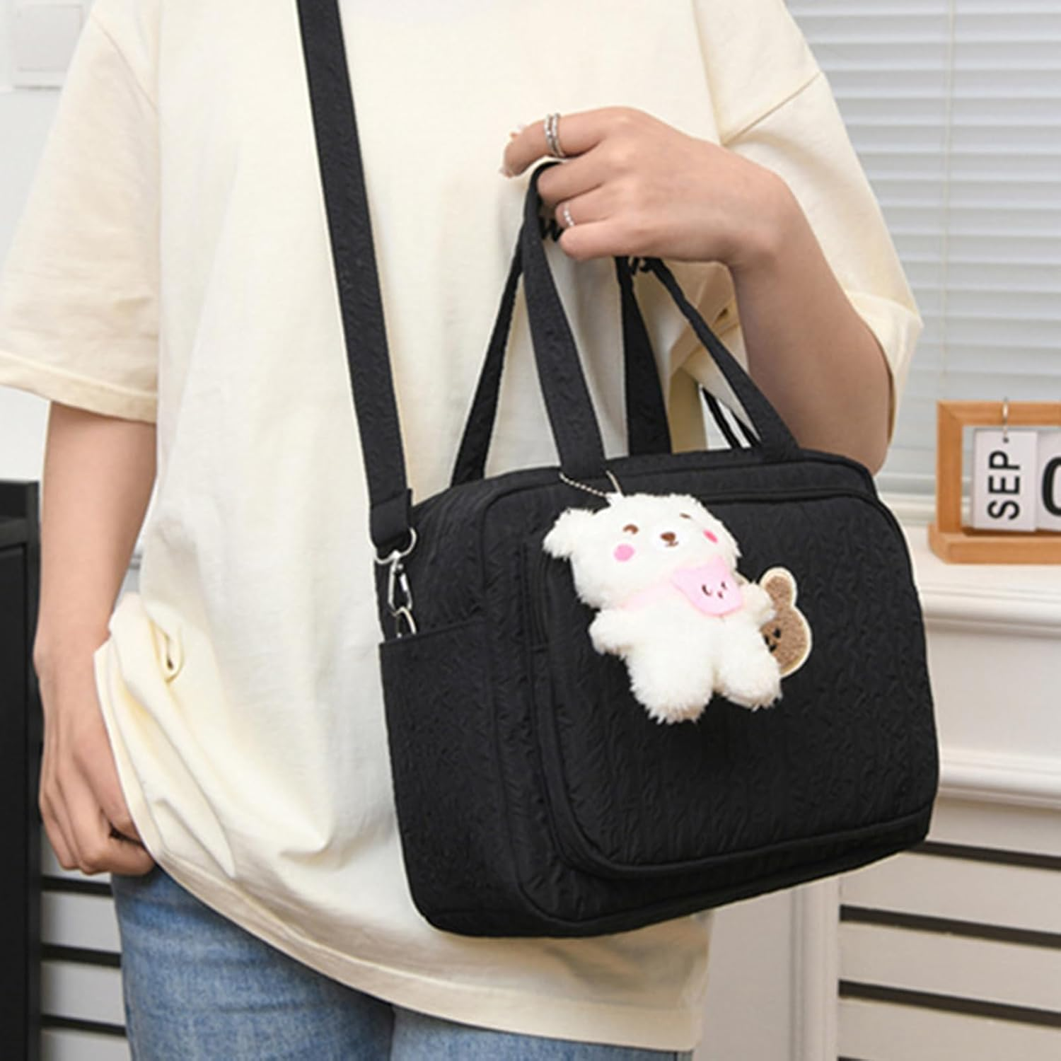 Diaper Bag - Carry Bag with Large Capacity | Windel Organizer for Room and Car For, Durable Travel Wrap Pocket, Portable Holder with Multiple Compart