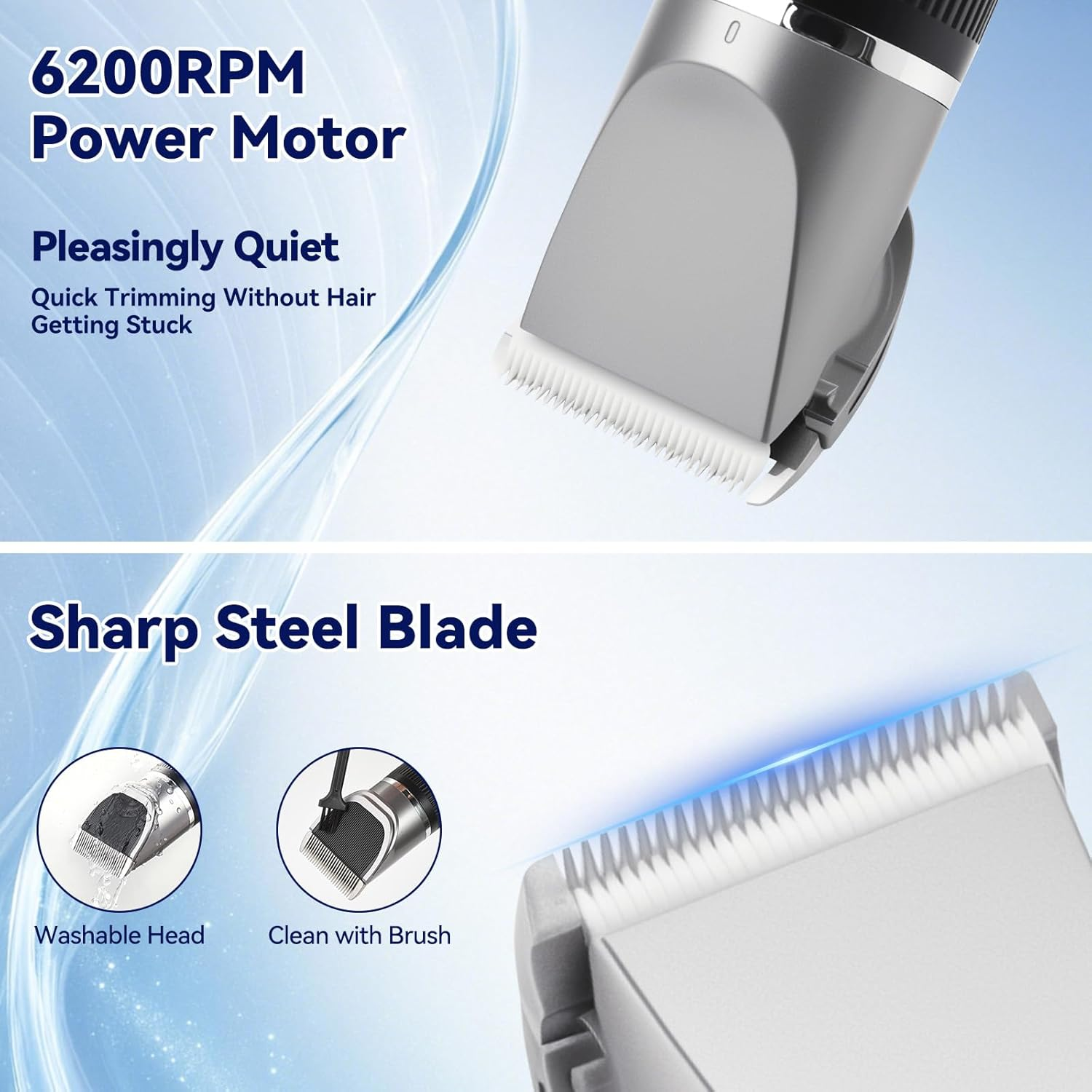 Otraki Hair Trimmer, Beard Trimmer Men'S Professional, Razor Men'S Electric Wireless Hair Trimmer Set for Men, Children