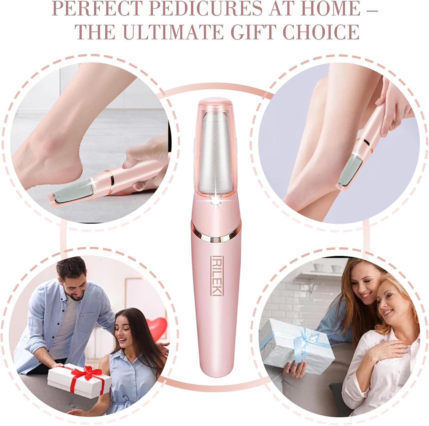 Upgraded Electric Callus Removers for Feet, Electric Foot Callus Remover, Rechargeable Portable Electronic Foot File Pedicure Tools, Professional Pedi Feet Care for Dry/Dead Skin, for Feet & Hands image number 2