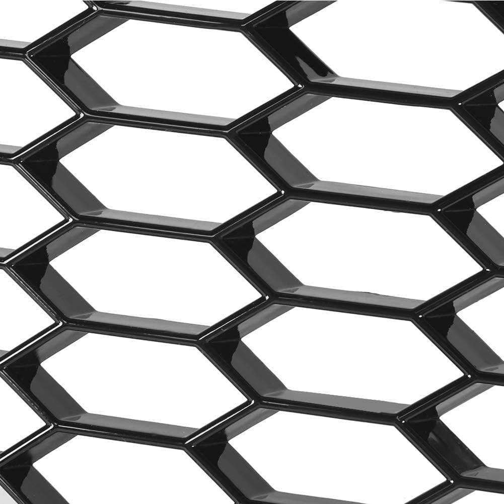 Fog Light Cover Lamp Frame Mesh Grille for B8 2009-2011 &ndash; Stylish ABS Plated Replacement (GZ.D072DL/R) - Black (Gz.D072L/R) image number 2