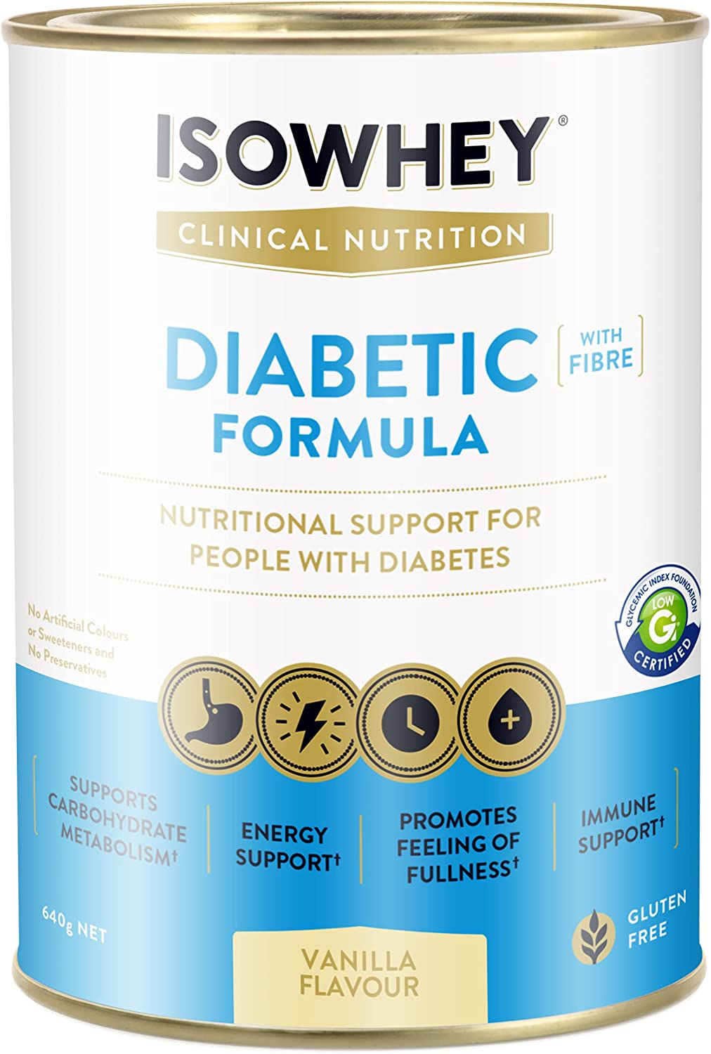 Isowhey Nutrition Vanilla Diabetic Formula Powder Cream image number 1