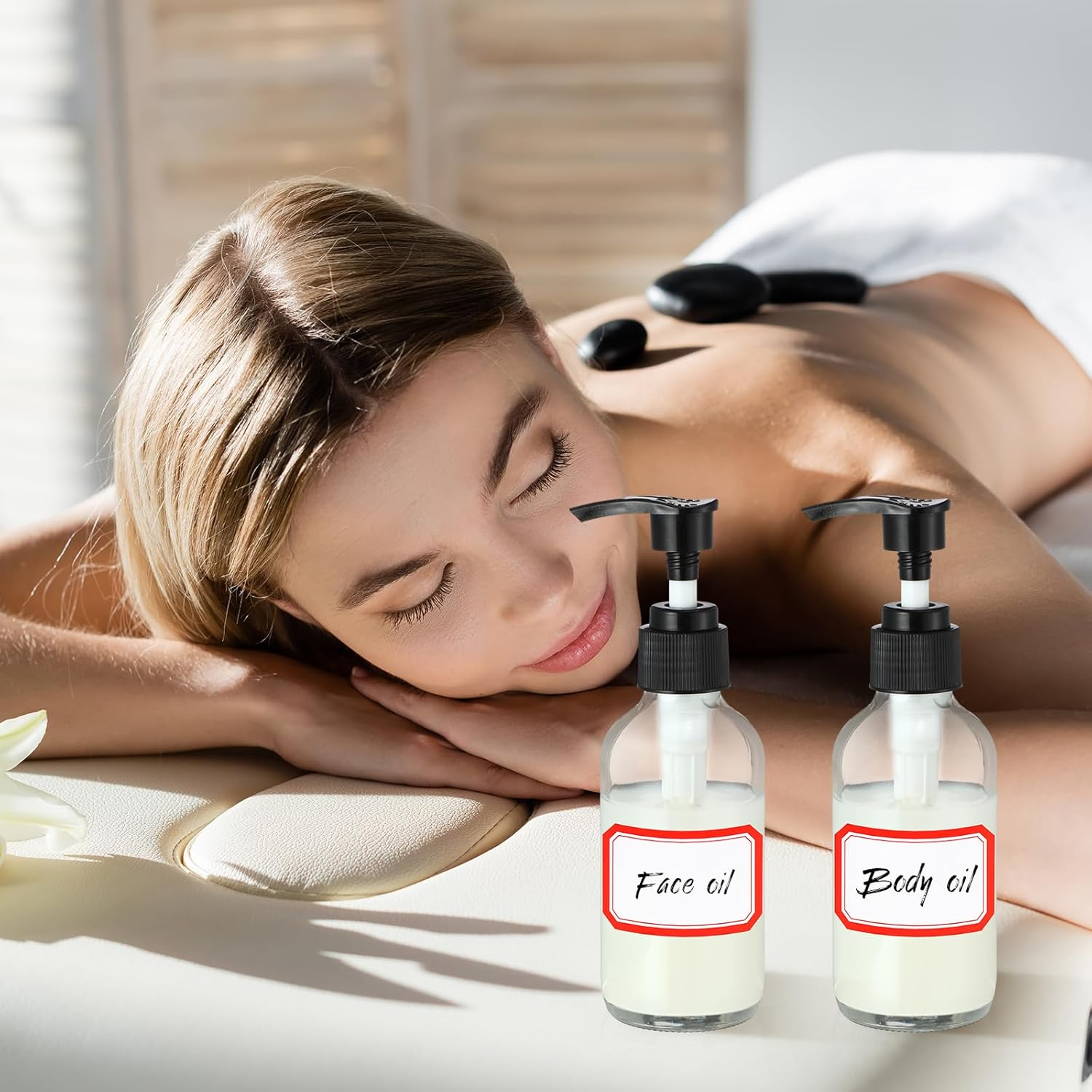 Tanlade 12 Pcs 4 Oz Glass Pump Bottle Empty Travel Glass Bottle with Pump Refillable Glass Hand Soap Dispenser Toiletries Liquid Storage Container Jar for Shampoo Essential Oils Cosmetic (Clear) image number 1