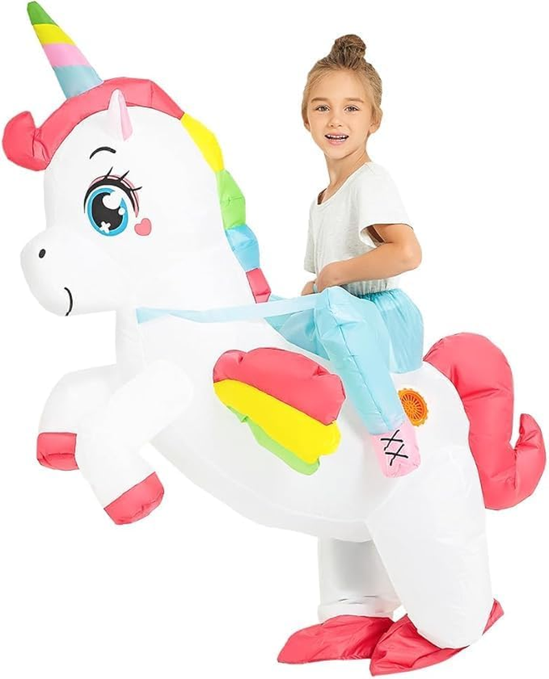 Inflatable Unicorn Costume for Funny Inflatable Costume for Men Women Blow up Costume Halloween Party Cosplay image number 4
