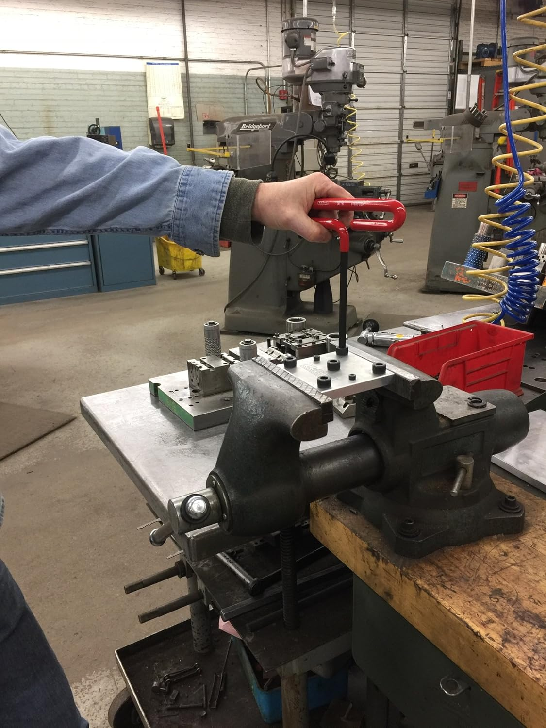 EKLIND 53168 Cushion Grip Hex T-Key Allen Wrench - 8Pc Set SAE Inch Sizes 3/32-1/4 (6In Shaft) image number 2