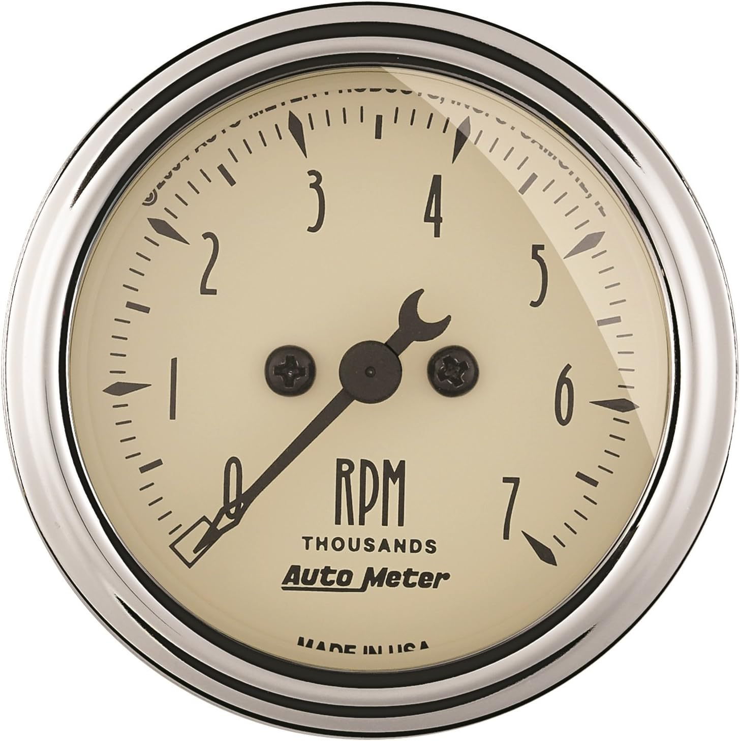 Auto Meter 1897 Antique Beige Electric Tachometer
