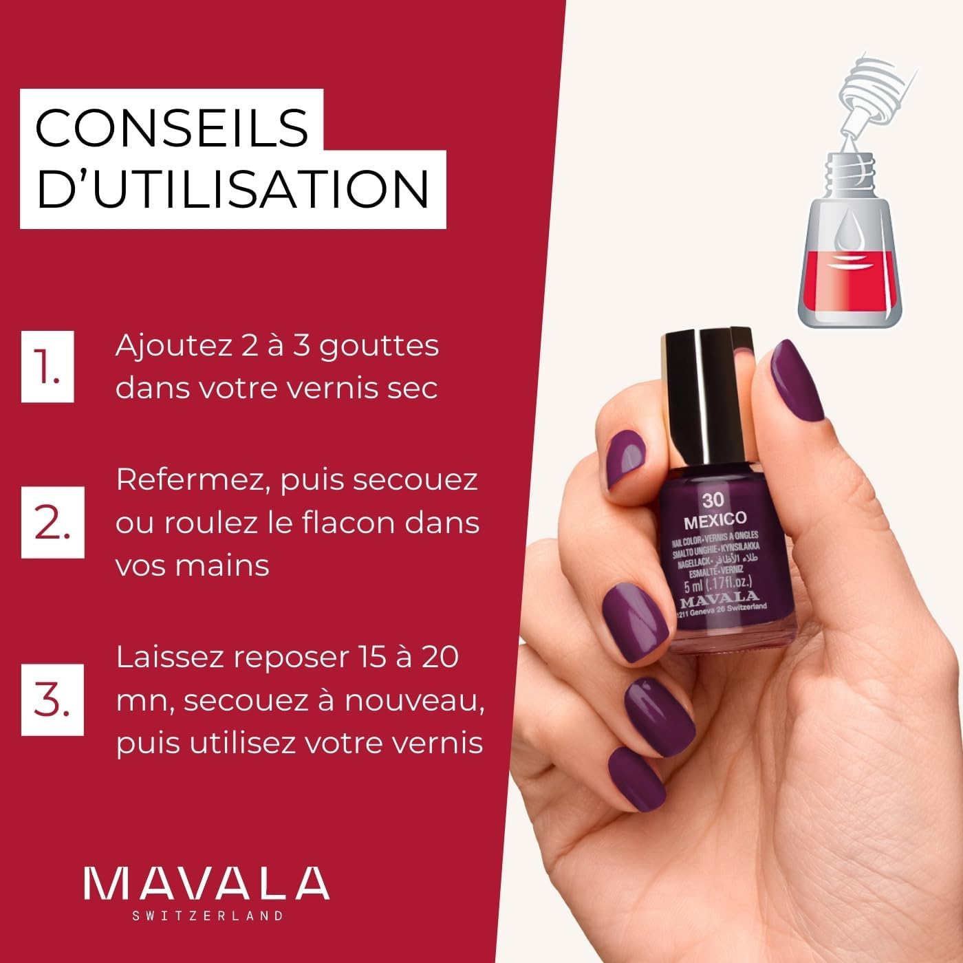 Mavala Switzerland Nail Polish Thinner 10Ml, 10 Ml image number 5