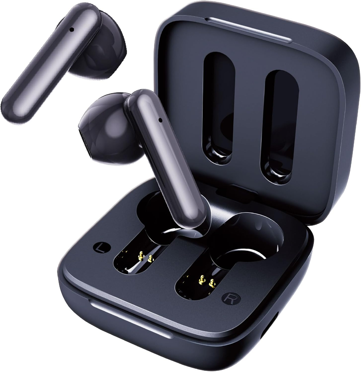 HAC 4497 Solar Charging Wireless Earbuds with Panel Black, Approx. W 2.0 X D 2.0 X H 1.2 Inches (5 X 5 X 3 Cm) (Exclusive Case) image number 5