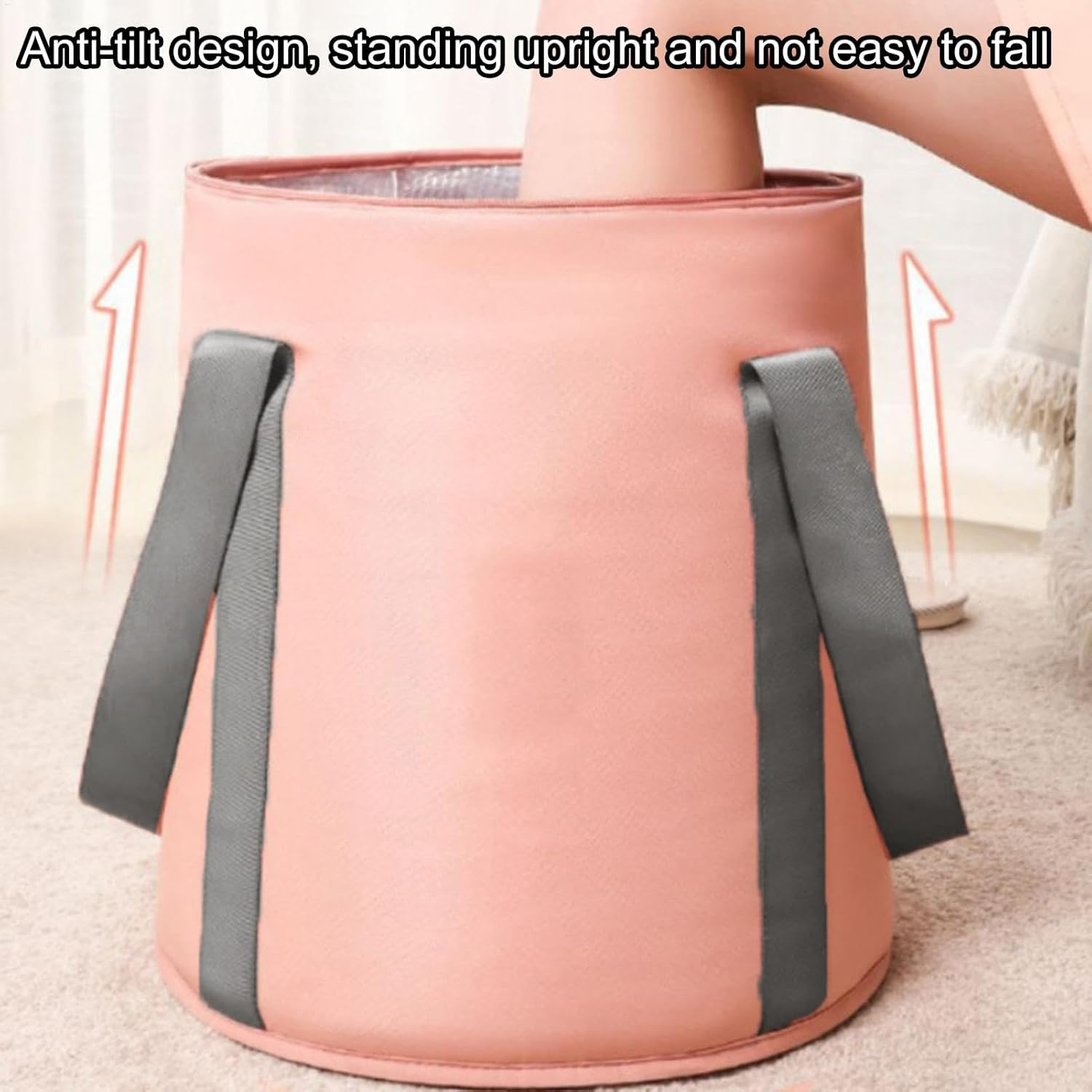 Foot Bath Soaking Bag,Feet Soaking Tub Foot Wash Bag with Knee Cover | Foot Spa Bucket Pedicure Foot Spa Tub Bag for Outdoor, Laundry, Camping Use