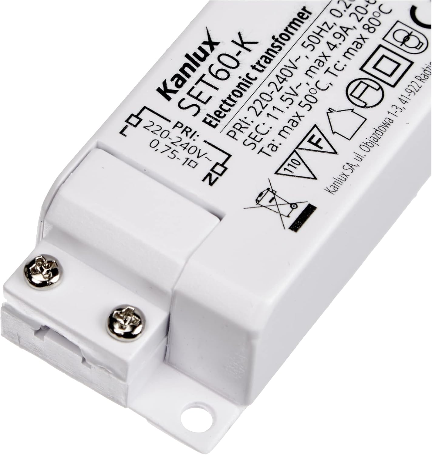 Transformer Electronic Halogen Transformer 20-60 W Watt image number 3