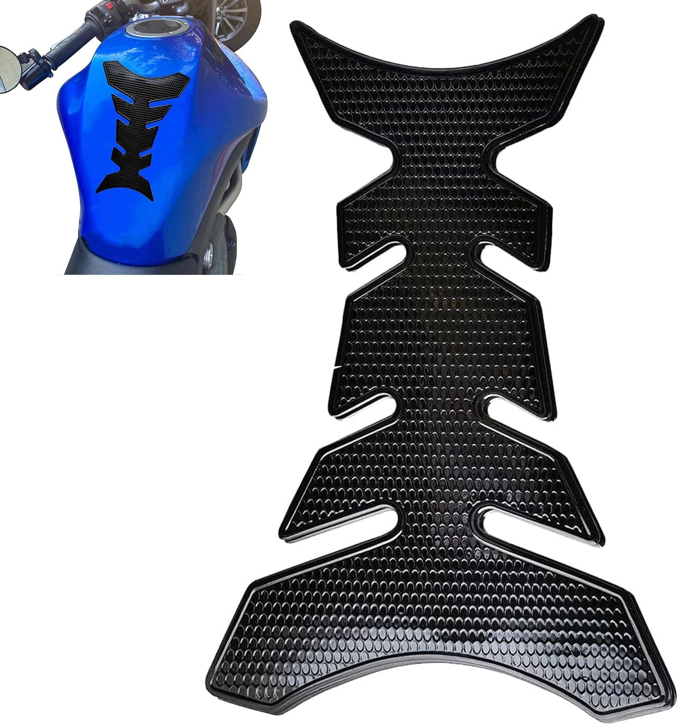 1 Pcs Adhesive 3D Tank Pad, Motorcycle Tank Sticker, Universal Motorcycle Tank Pad Protector,Gas Tank Tank Sticker Protector Tank image number 5