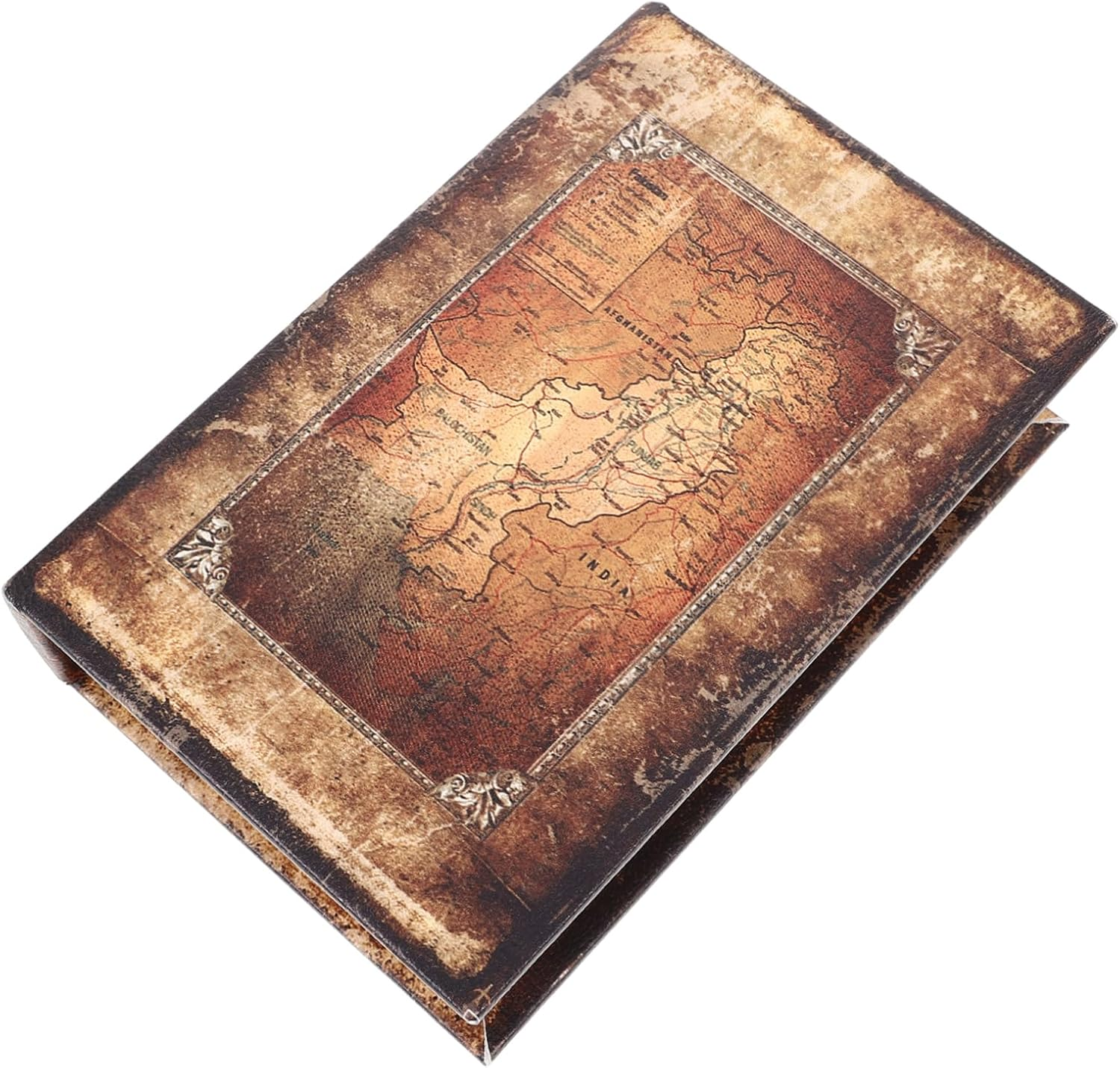 Iplusmile Vintage Book Shaped Storage Box Small Size Simulation Book Box Decorative Keepsake Organizer Home Ornament Bookshelf Prop image number 4