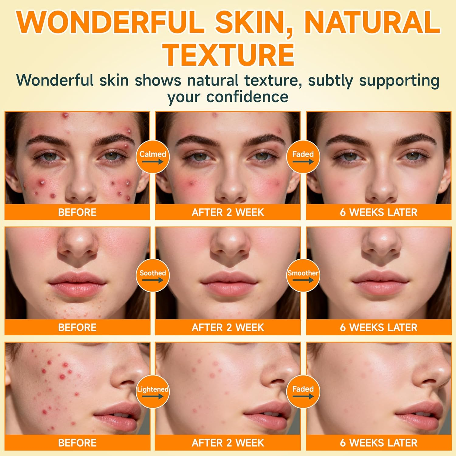 Azelaic Acid 14% Serum for Face, Azelaic Acid Cream with Niacinamide & Salicylic Acid, Balances Oil and Hydration,Improves Skin Clarity,Strengthens Skin Barrier,60Ml,2Pcs image number 6