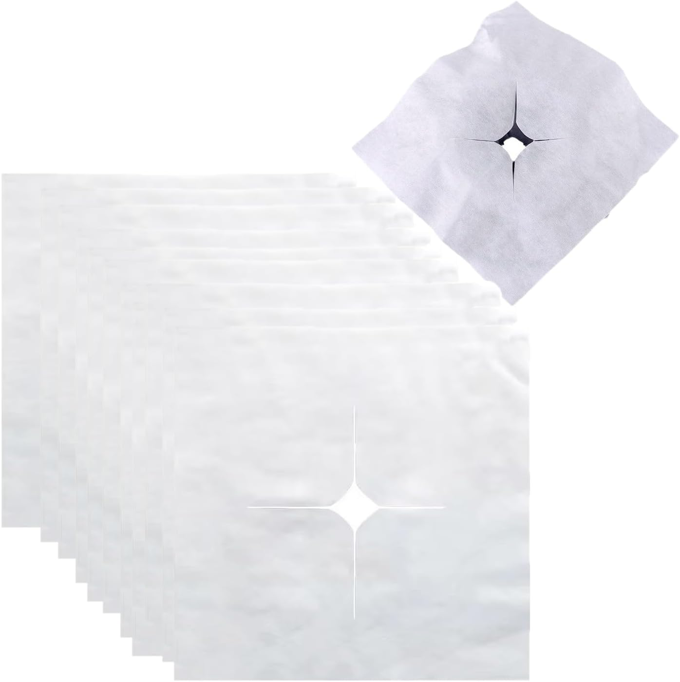 Utysty 100 Pack Disposable Face down Pillow Cover Disposable Face Cradle Covers Ultra Soft Non-Sticking Massage Bed Headrest Covers for Massage Table Lash Bed Spa Bed Beauty Tattoo Therapy Table image number 5