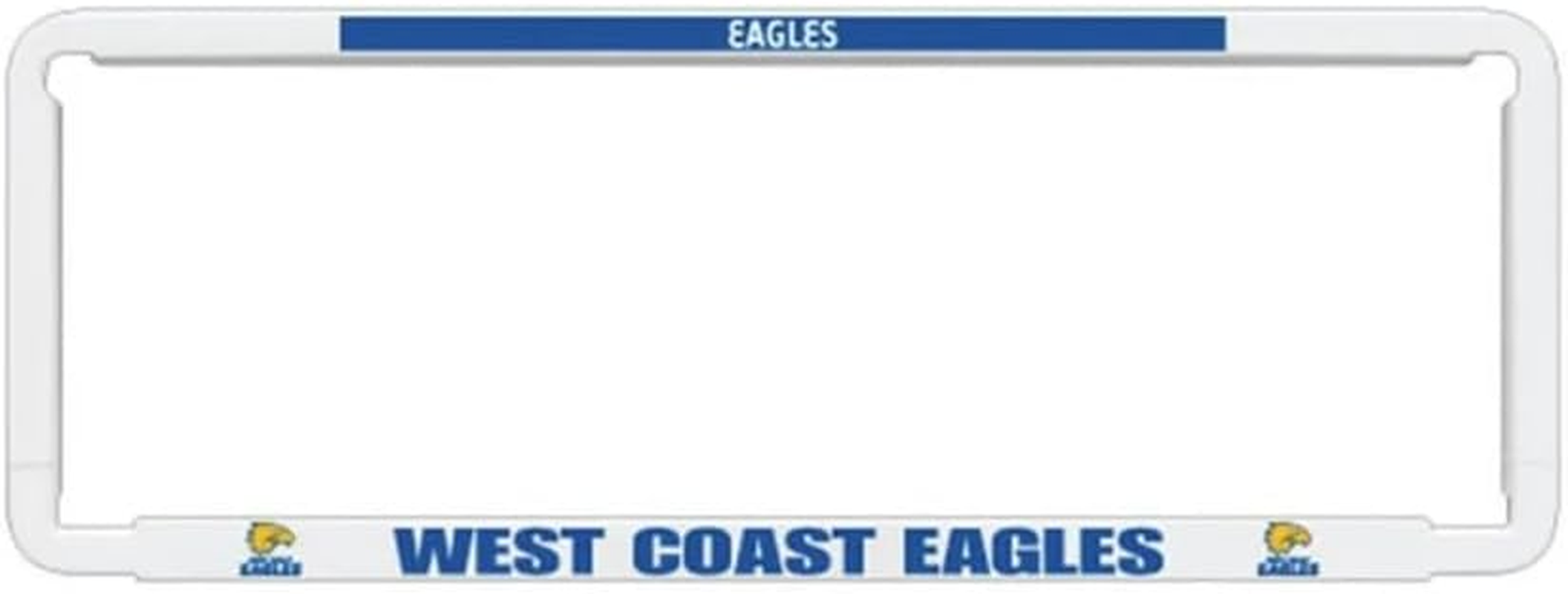 1X Official AFL WEST Coast Eagles Car Number Plate Frame Cover Surround