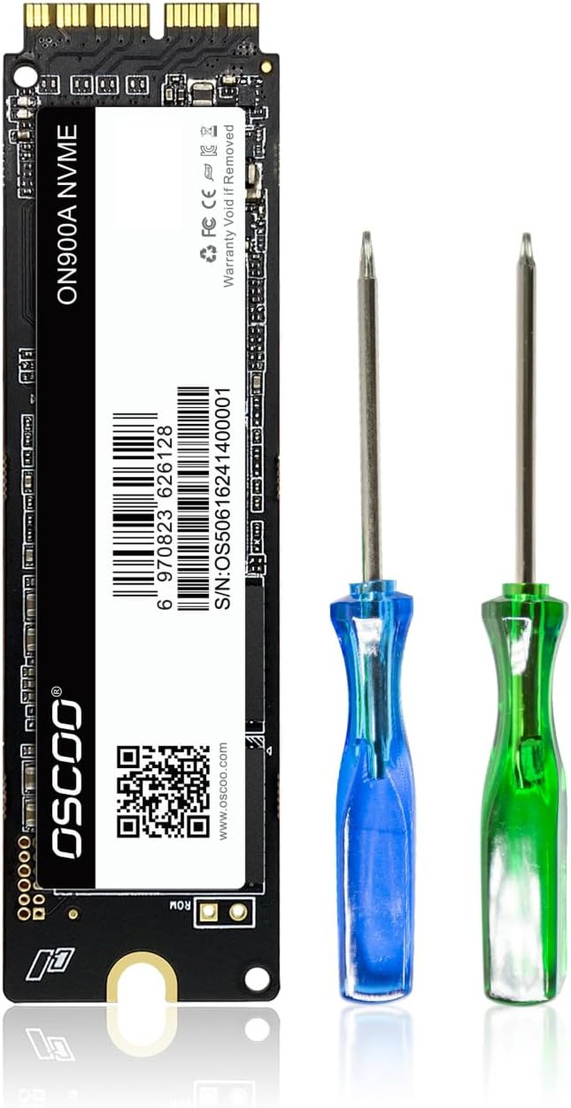 OSCOO 2TB Nvme SSD for Macbook - Pcie Gen3.0X4 Internal SSD, up to 2000Mb/S, Compatible with Macbook Air/Pro 2013-2017, Mac Mini 2014, Imac 2012-2018, Mac Pro 2013 - ON900A image number 1