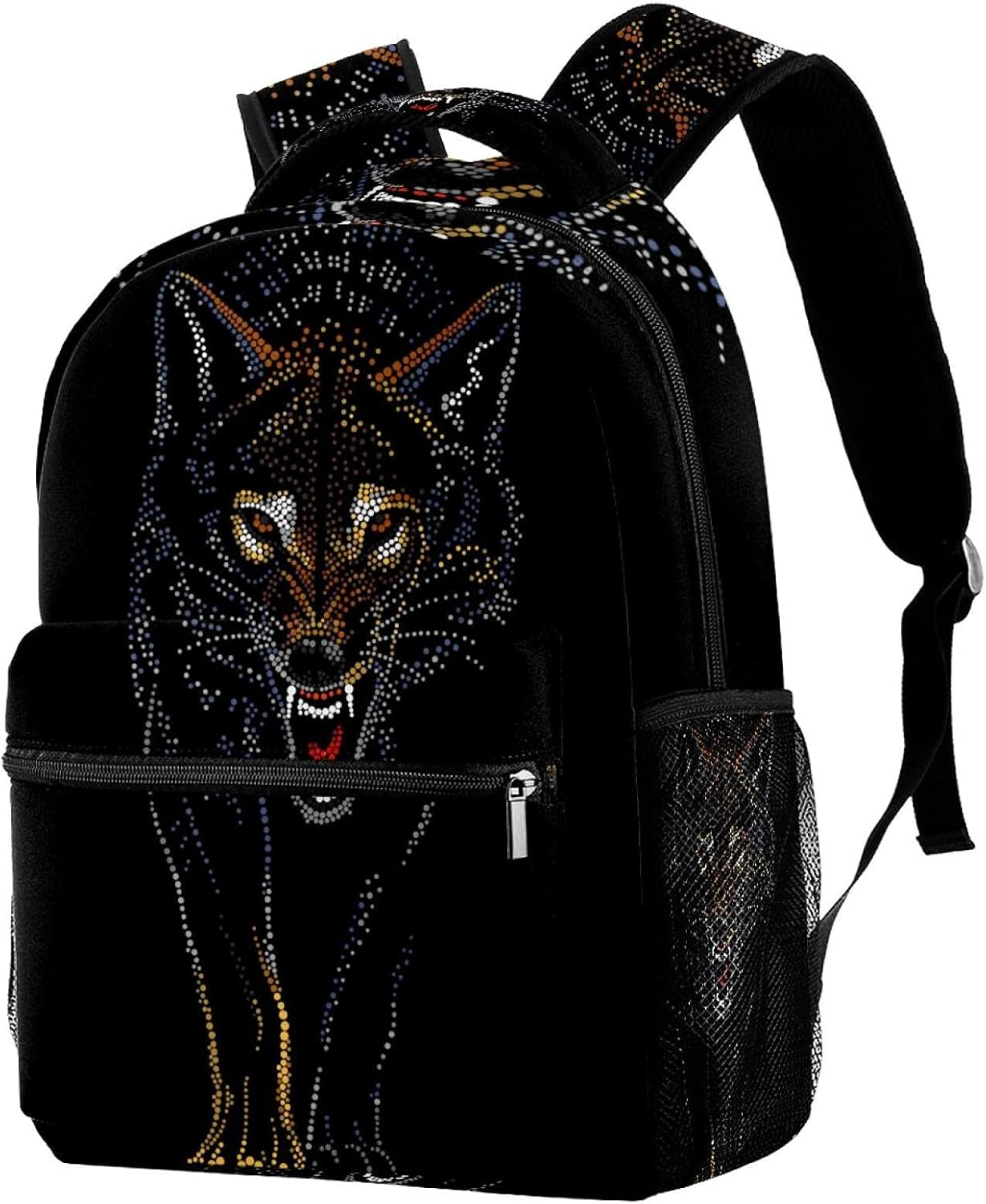 Wolf Backpack Students Shoulder Bags Travel Bag College School Tote Backpacks image number 1