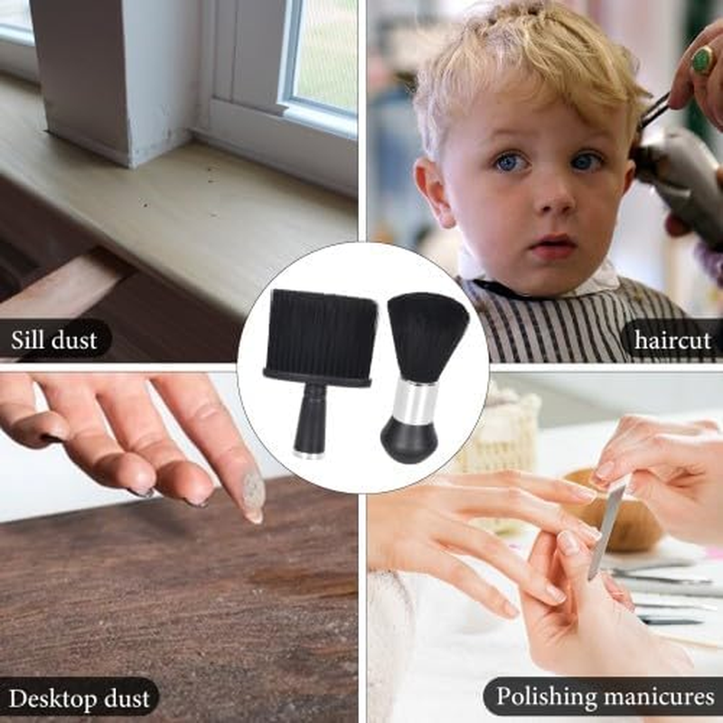 2 Pcs Neck Duster Barber Brush, Hairdresser Neck Brushes Barber Brush, Soft Hair Cutting Brush, Barber Brushes for Neck Hair Removal for Salon, Household, Hairdressers image number 5