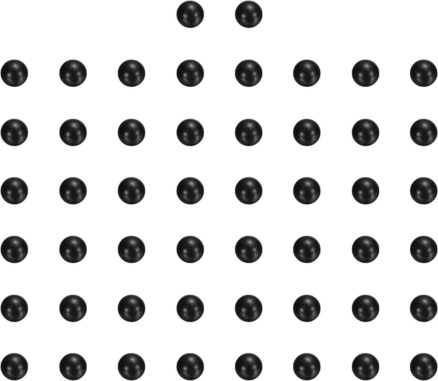 Uxcell 50Pcs POM Plastic Bearing Balls, 1/4" 6.35Mm Solid Plastic Balls, G2 Precision Polypropylene Mini Ball, Black image number 5