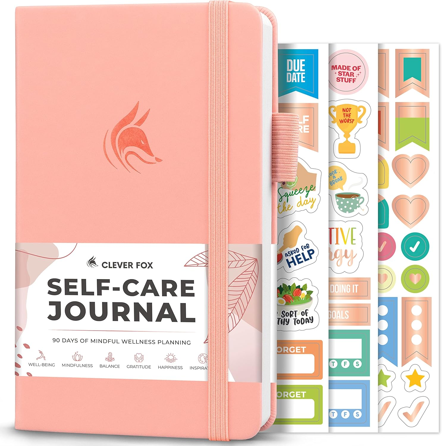 Clever Fox Self-Care Journal &ndash; Wellness & Daily Reflection Notebook &ndash; Mental Health & Personal Development Journal &ndash; Self Care Planner, Meditation & Mood Journal for Women & Men &ndash; A5 Size (Rose Gold)