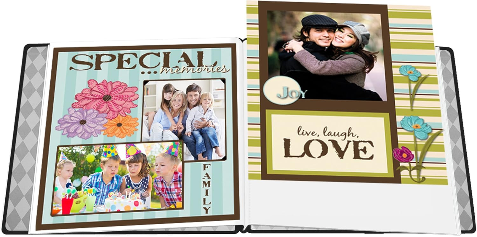 Snapload 12X12 Fabric Ribbon Scrapbook, Black