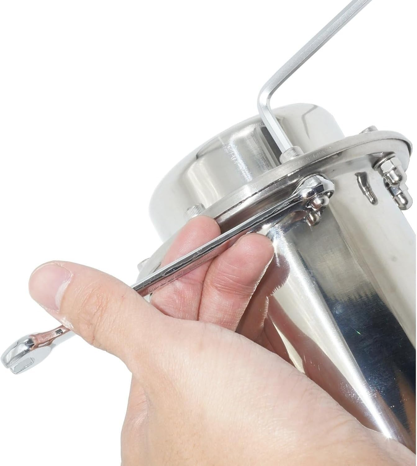 Waterproof Stainless Steel Time Capsule 18.5Cm Lock Container for Graduation Birthday Future Keepsakes Airtight Seal image number 1