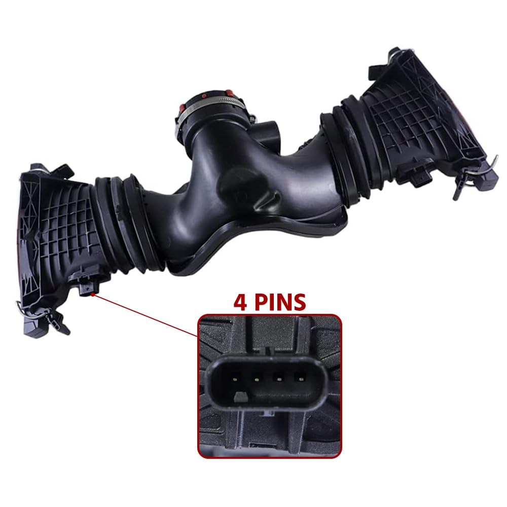 A6420901742 4Pins Air Intake Duct with Air Mass Sensor 6420901642 for Mercedes-Benz GL350 ML280 GL320 C320 E280 350 G320 3.0L image number 1
