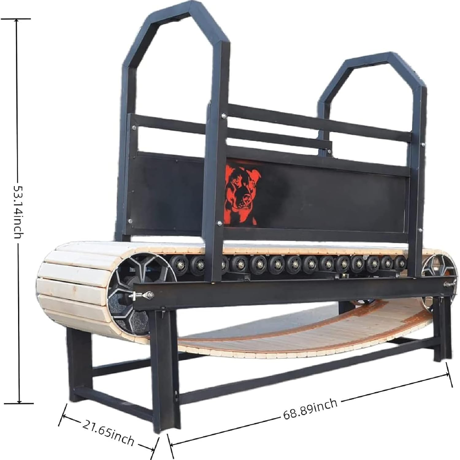 Dog Treadmill, 50Kg/110.23Lb Load Capacity, Training Equipment for Bulldog Endurance, Indoor & Outdoor Pet Running Machine for Health and Fitness image number 1