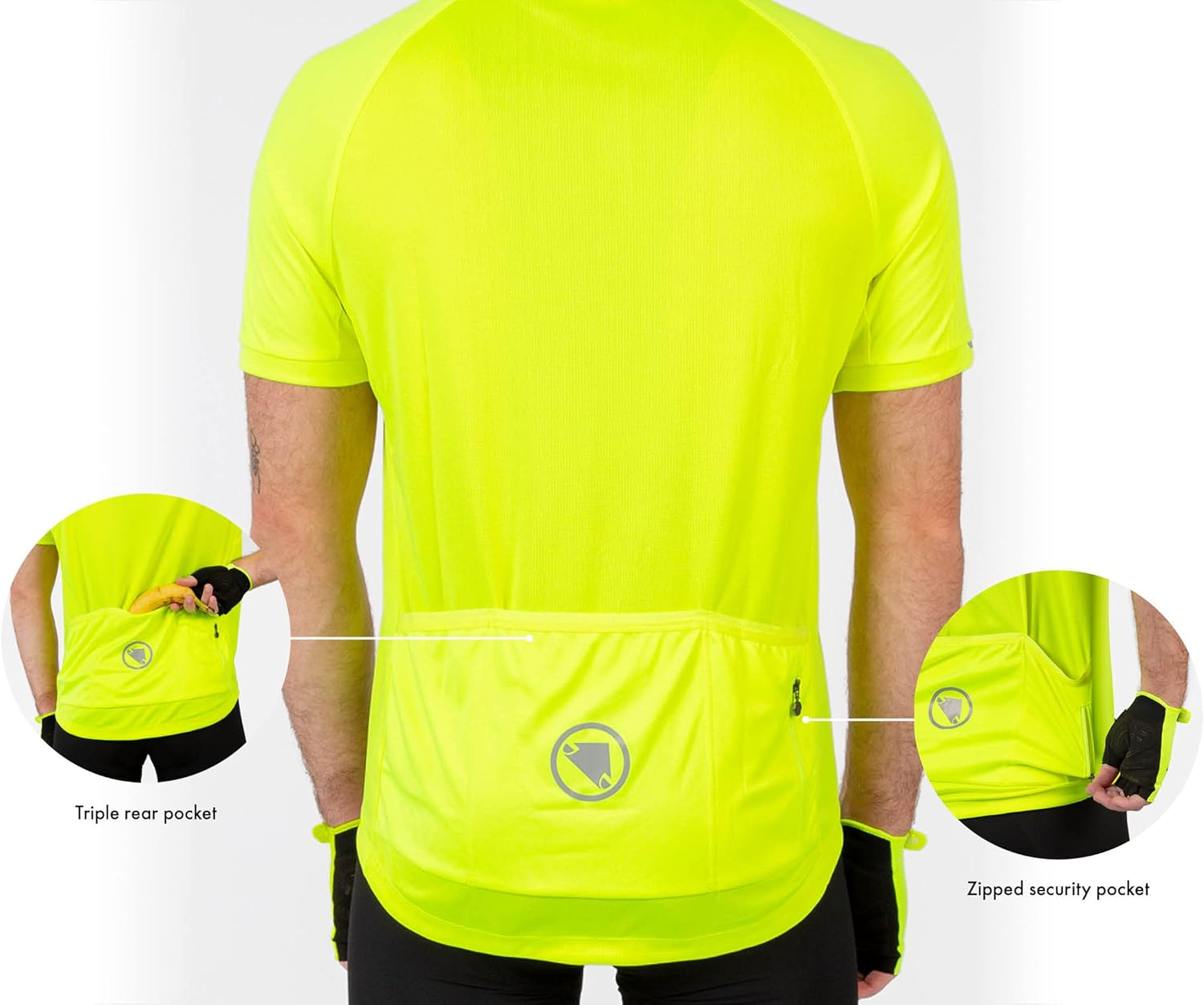 Endura Mens Xtract Road Cycling Jersey image number 2