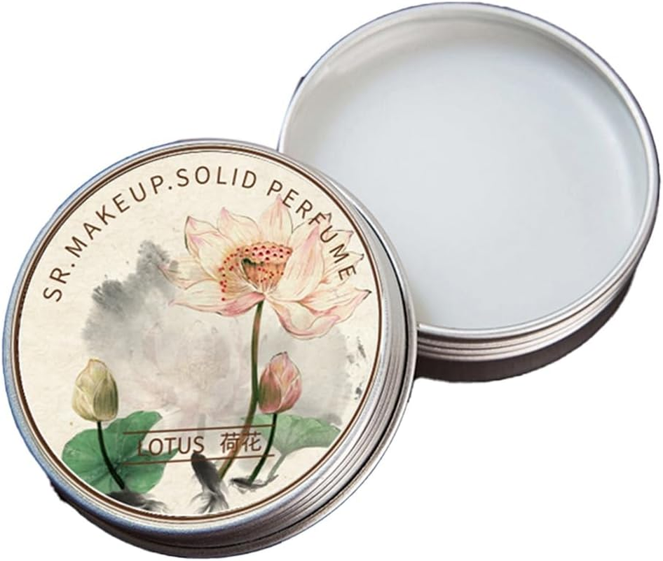 ISTOVO 5 Pcs Women Solid Perfume Portable Solid Balm Long-Lasting Fragrances Elegant Female Solid Perfumes(Lotus) image number 3