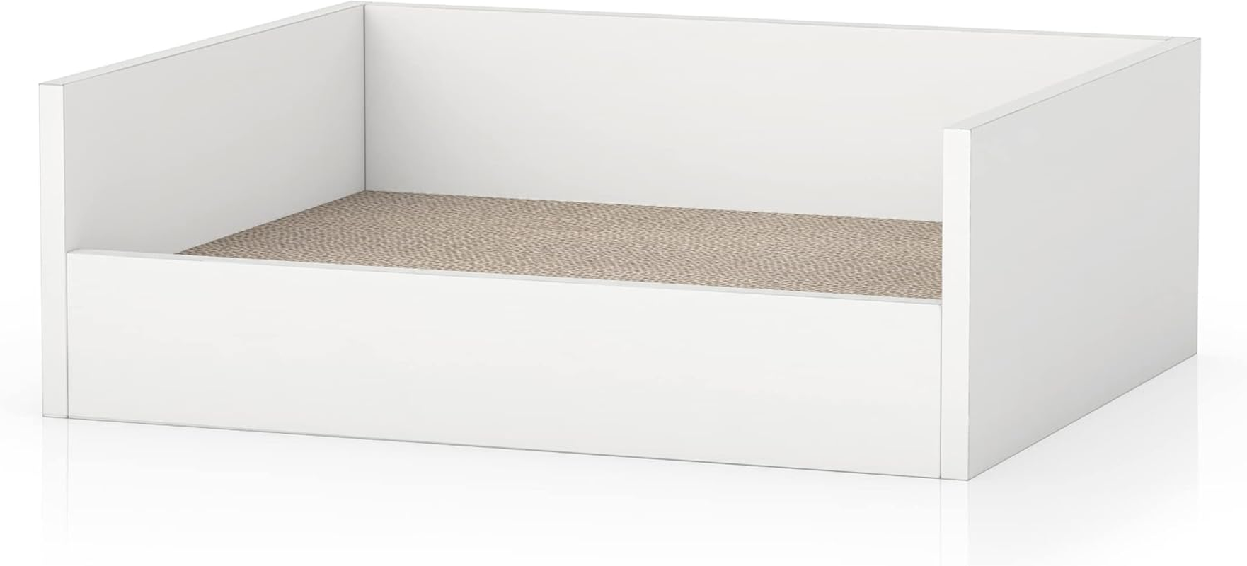 Way Basics Cat Bed Deluxe Lounge Scratcher, White image number 6