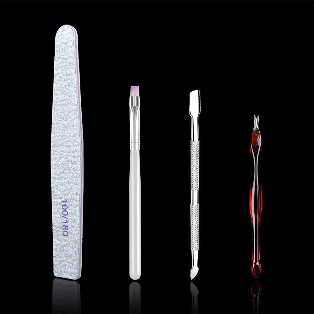 500Pcs Coffin Nail Tips, 10 Sizes Acrylic Poly Nail Extension Gel Tips Half Cover Extension Transparent Long C Curve Nail Tips for Salons and DIY Nail Art with Box (Clear) image number 4